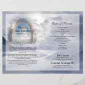 天鳩の葬儀プログラムテンプレート (裏面)