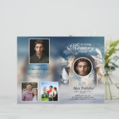 天鳩の葬儀プログラムテンプレート (スタンド正面)