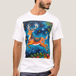 天鹿 – ゴンドアートの星 Tシャツ