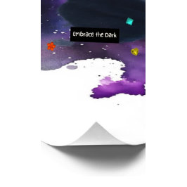 天黒猫の神霊の動物宇宙 フォトプリント           