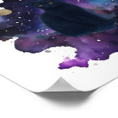 天黒猫の神霊の動物宇宙 ポスター (角)