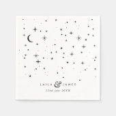 天黒白結婚の スタンダードカクテルナプキン (正面)