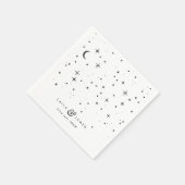 天黒白結婚の スタンダードカクテルナプキン (角)