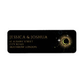 天黒神秘的な太陽の星塵 ラベル (正面)