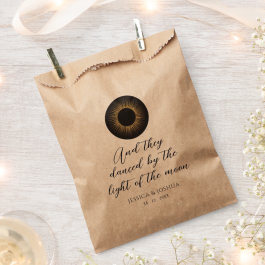 天黒神秘的な太陽の月 フェイバーバッグ (クリップ留めされた状態)