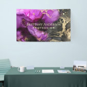 天黒紫金ゴールド抽象芸術事業 横断幕 (トレードショー)