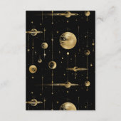 天黒金ゴールド三日月結婚相 エンクロージャーカード (裏面)