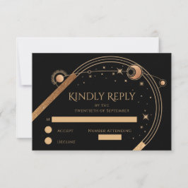 天黒金ゴールド太陽ムーンスターズ結婚ズ 出欠カード