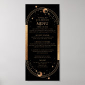 天黒金ゴールド太陽ムーンスターズ30歳の誕生日 ポスター (正面)