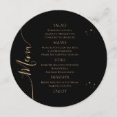 天黒金ゴールド太陽ムーンスターズ30歳の誕生日 メニュー (正面)