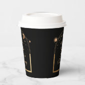 天黒金ゴールド太陽ムーンスターズ30歳の誕生日 紙コップ (左)