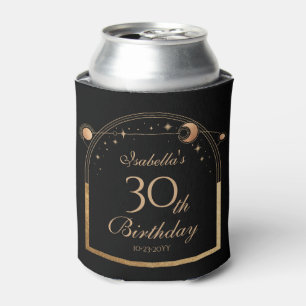 天黒金ゴールド太陽ムーンスターズ30歳の誕生日 缶クーラー