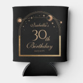 天黒金ゴールド太陽ムーンスターズ30歳の誕生日 缶クーラー (正面)