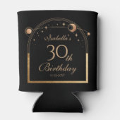 天黒金ゴールド太陽ムーンスターズ30歳の誕生日 缶クーラー (裏面)