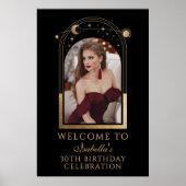 天黒金ゴールド30歳の誕生日へようこそ ポスター (正面)