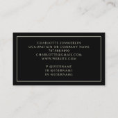 天黒 名刺 (裏面)