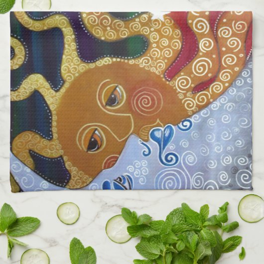 天 キッチンタオル (折り畳み)