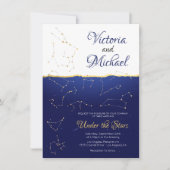 天〔占星術の〕十二宮図星形星座 招待状 (正面)