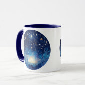 天〔占星術の〕十二宮図疑問に思 マグカップ (正面左)