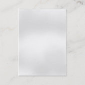 太いグレーモダンのモノグラムの名刺 名刺 (裏面)