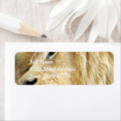 太いマネの宛名ラベルのライオン ラベル (インサイチュ)