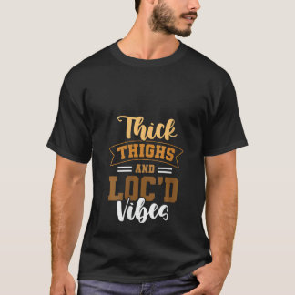太い太い太いロクドビベアフロヘアブラックアメリカン Tシャツ