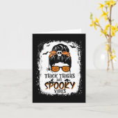 太い太い太い太い太い不気味とビーブハロウィーンのメッシーバン カード (黄色い花)