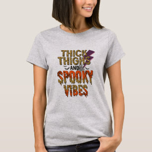 太い太い太い太い太い太い不気味とビーブハロウィーン Tシャツ
