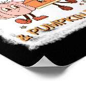 太い太い太い太い太い太い太い太い太い木とカボチャパイ ポスター (角)