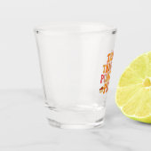 太い太い太い太い太い太い&カボンプキンパイ感謝祭おもしろい ショットグラス (左)