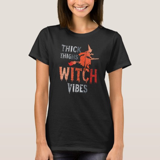 太い太い太い太い魔女バイブ動揺して1 Tシャツ (正面)
