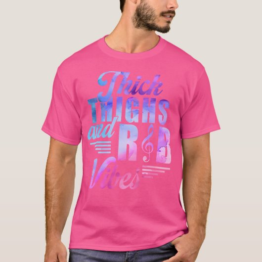 太い太い太い太いRb Vibes 90S体陽性 Tシャツ (正面)
