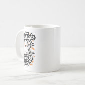太い太い太い太不気味ももの コーヒーマグカップ (正面左)