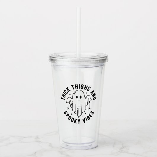 太い太い太不気味腿 アクリルタンブラー (正面)