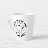 太い太い太不気味腿 カフェラテマグ (左アングル)