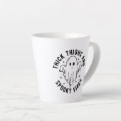 太い太い太不気味腿 カフェラテマグ (右アングル)