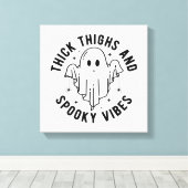 太い太い太不気味腿 キャンバスプリント (インサイチュ (ウッドフロア))