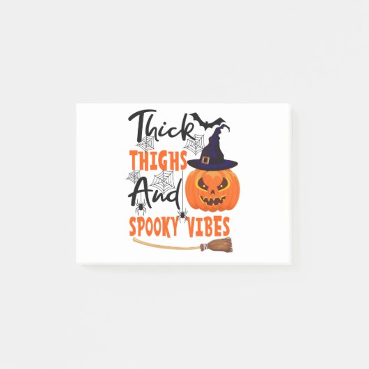 太い太ももとビブス・ハ不気味ロウィーンマッチング ポストイット (正面)