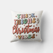 太い太ももももクリスマスバイブ クッション (裏面)