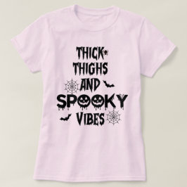 太い太ももも不気味とビーブ、ハロウィーンの衣装 Tシャツ