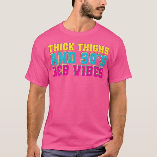 太い太ももも90年代のRbの振動 Tシャツ (正面)