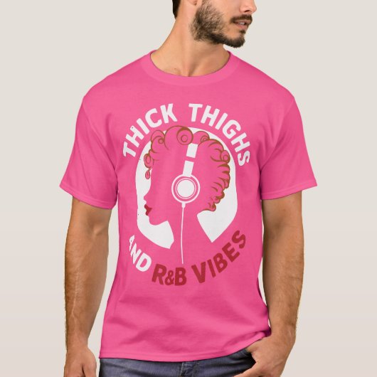 太い太もももRbビーブアフはっきりしたロ音楽愛好家デ Tシャツ (正面)