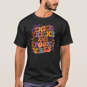 太い太もも不気味とビーブレトロハ不気味ロウ Tシャツ