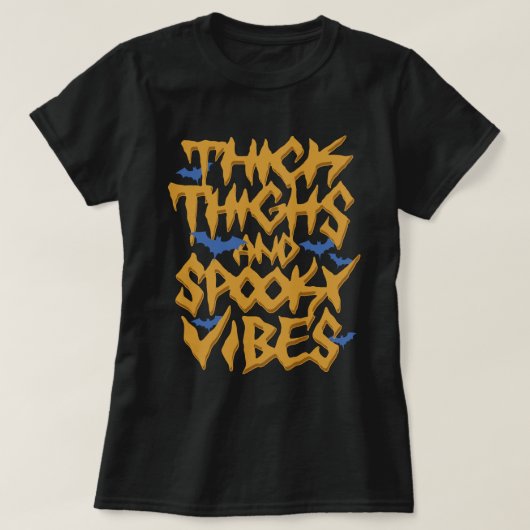 太い太もも不気味の Tシャツ (デザイン正面)