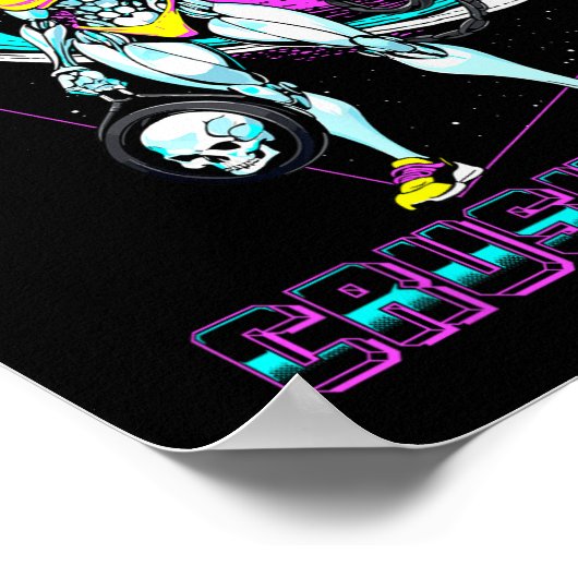 太い太もも圧砕男の重量挙げボディビル ポスター (角)