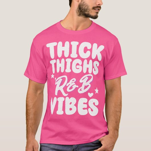 太い太ももRbビベスヒップホップ Tシャツ (正面)