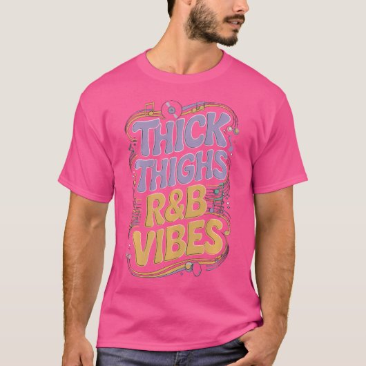 太い太ももRbビベスヒップホップ Tシャツ (正面)