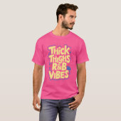 太い太ももRbビベスヒップホップ Tシャツ (正面フル)
