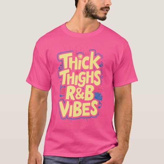 太い太ももRbビベスヒップホップ Tシャツ (正面)