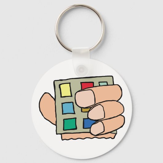 太い指 キーホルダー (正面)